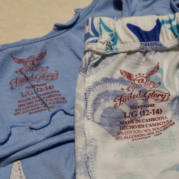 Faded Glory Intimates & Sleepwear Pajama Set Poshmark